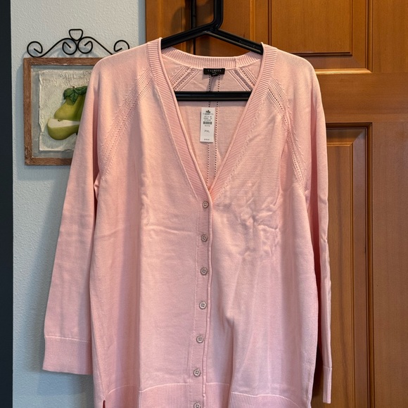 Talbots Pink Cardigan Sweater - Picture 1 of 4